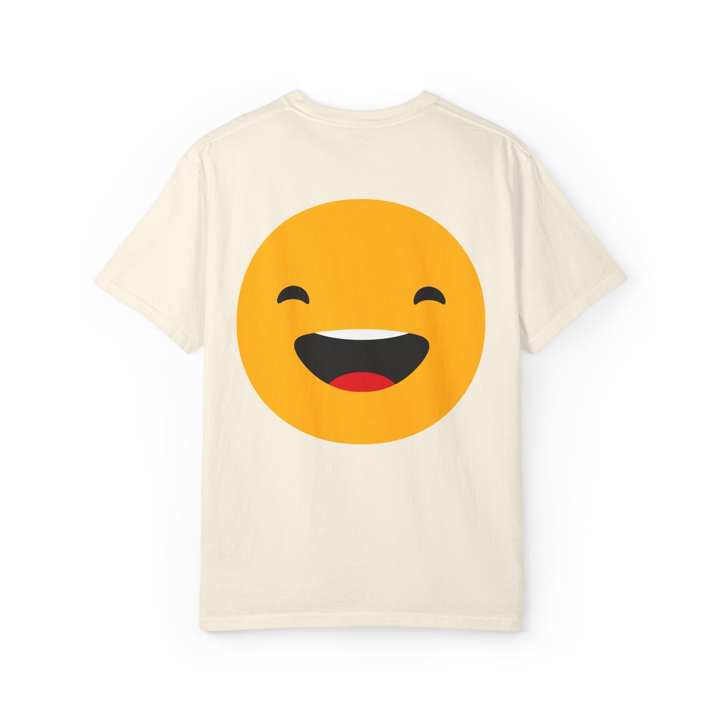 Smiley Face Unisex Garment-Dyed T-Shirt - Fun and Comfortable Casual Wear