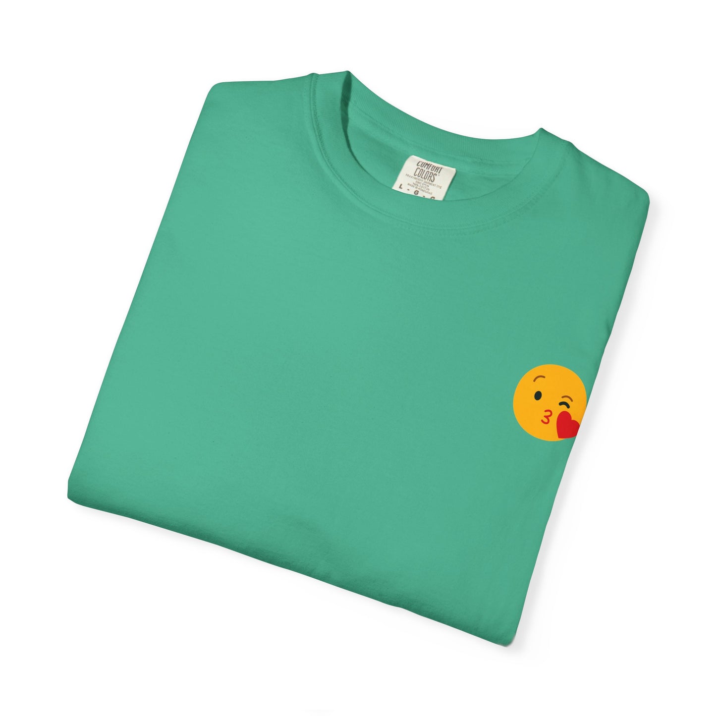Unisex Emoji Love T-shirt - Playful Kiss & Wink Design