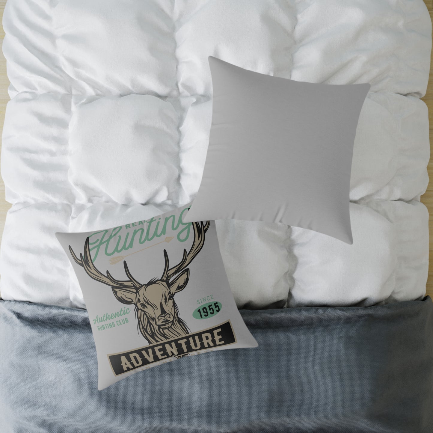 Adventure Hunting Club Pillow - Rustic Home Decor