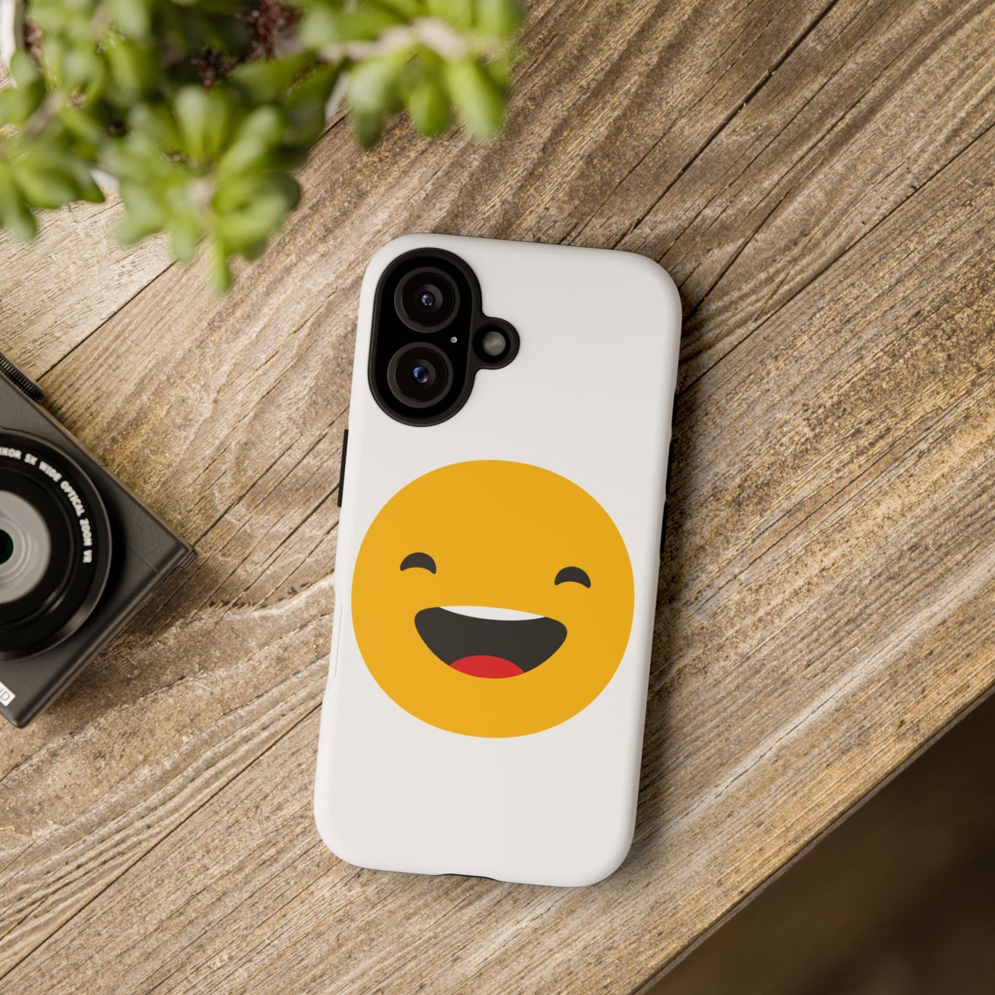 Happy Face Tough Phone Case - Durable Protection with Smile Design