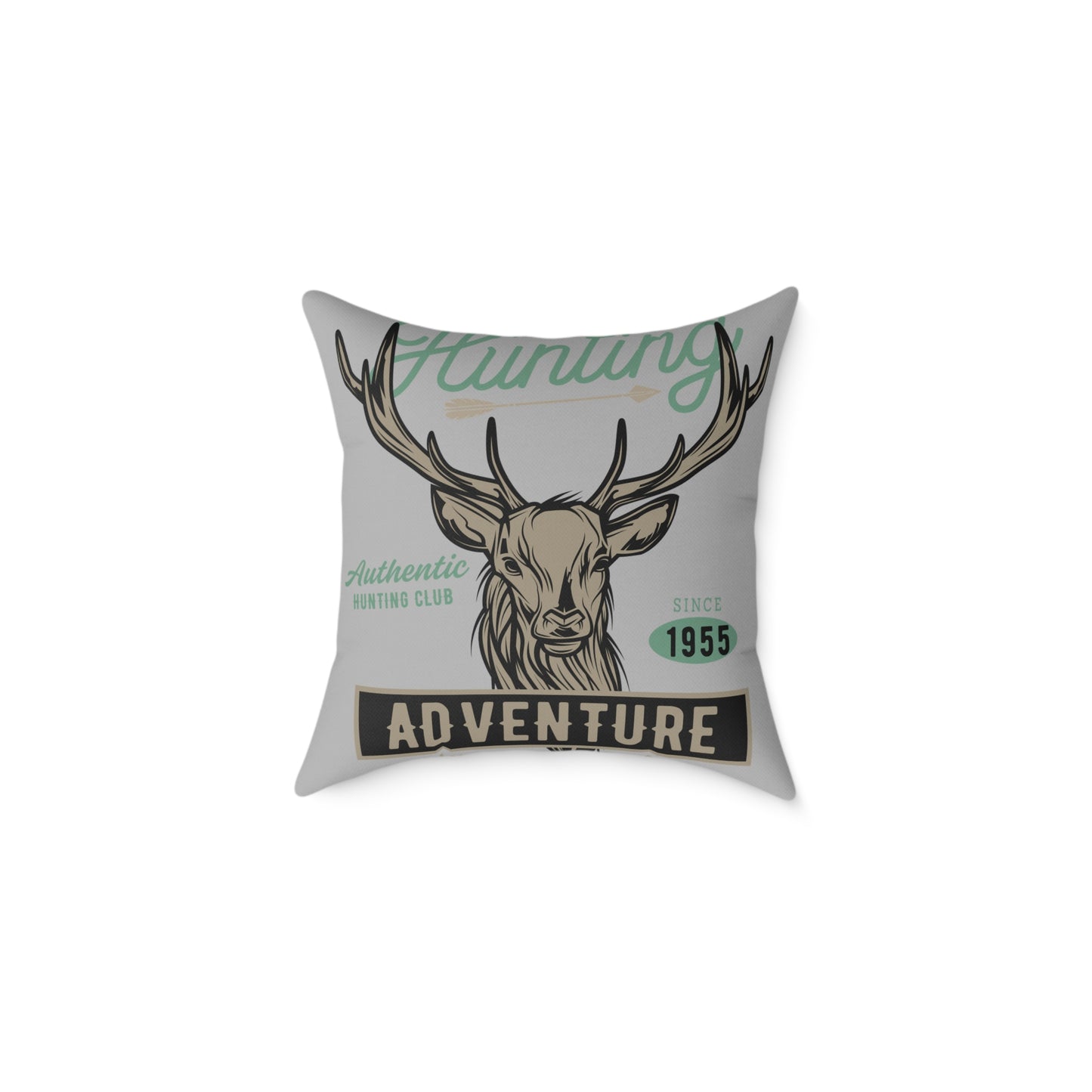 Adventure Hunting Club Pillow - Rustic Home Decor