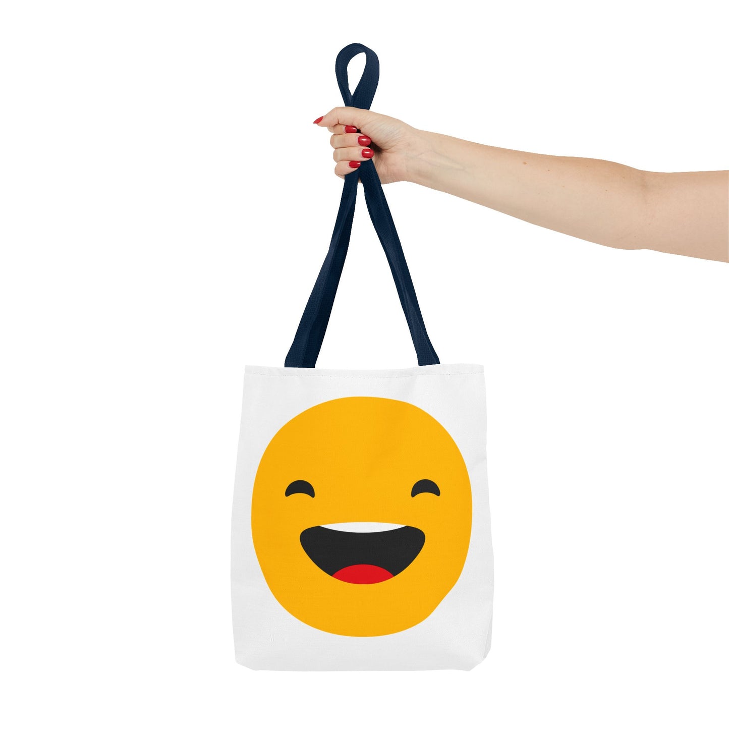 Smiley Face Tote Bag - Fun and Cheerful Reusable Shopping Bag