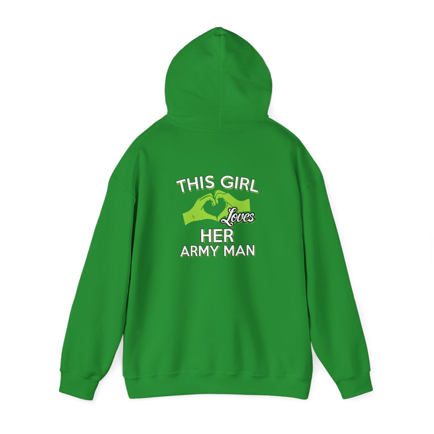 This Girl Loves Her Army Man Hoodie, Military Sweatshirt, Unisex Army Merchandise, Gifts for Military Spouses, Patriotic
