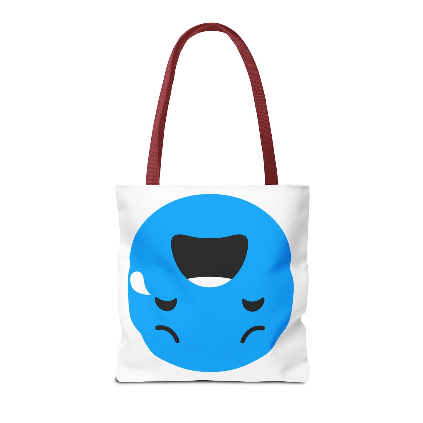 Emotional Expression Tote Bag - Cute Sad Face Design