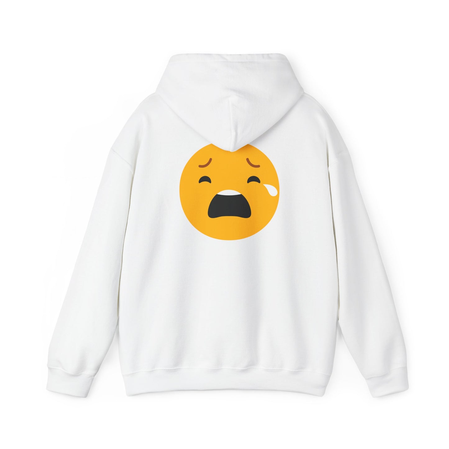 Unisex Heavy Blend™ Sad Emoji Hoodie - Cozy & Expressive Sweatshirt