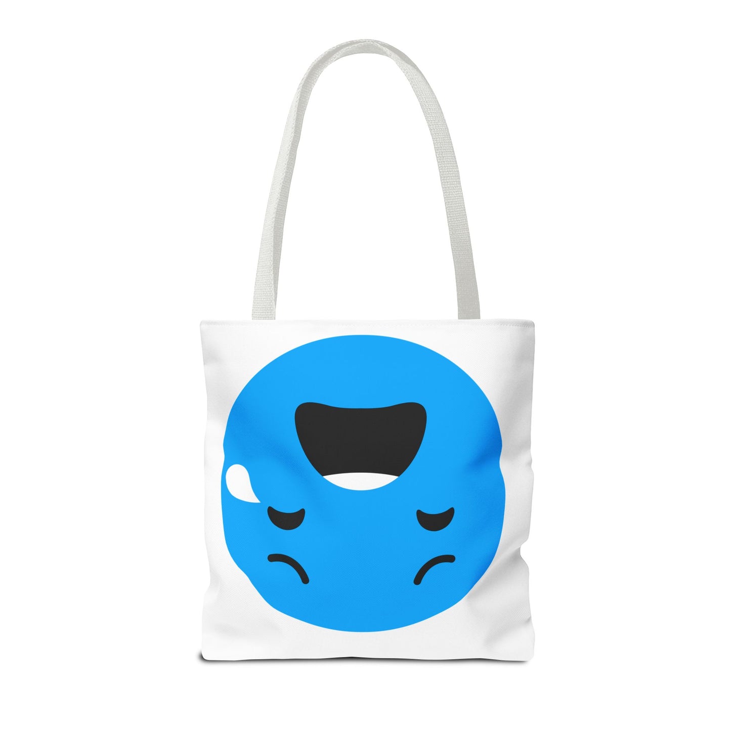 Emotional Expression Tote Bag - Cute Sad Face Design