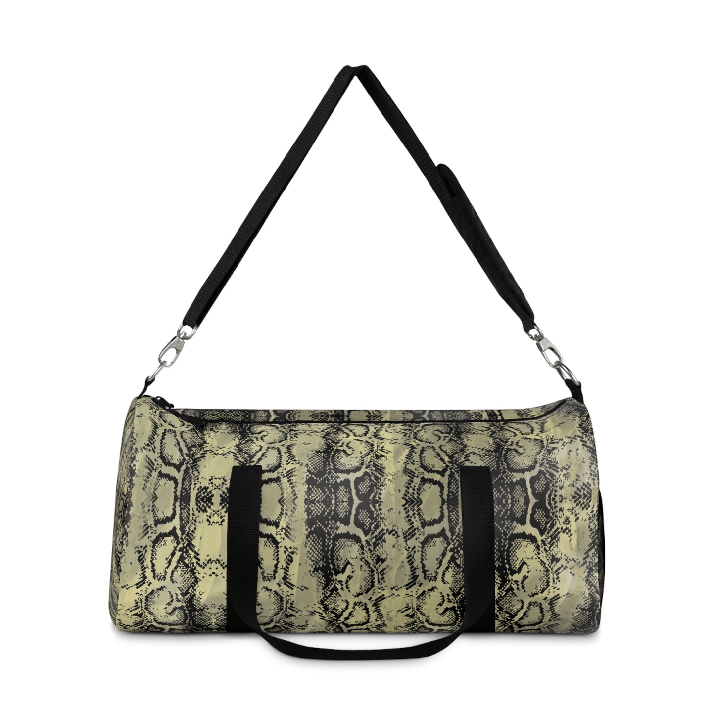 Stylish Python Print Duffel Bag - Trendy Gym & Travel Bag