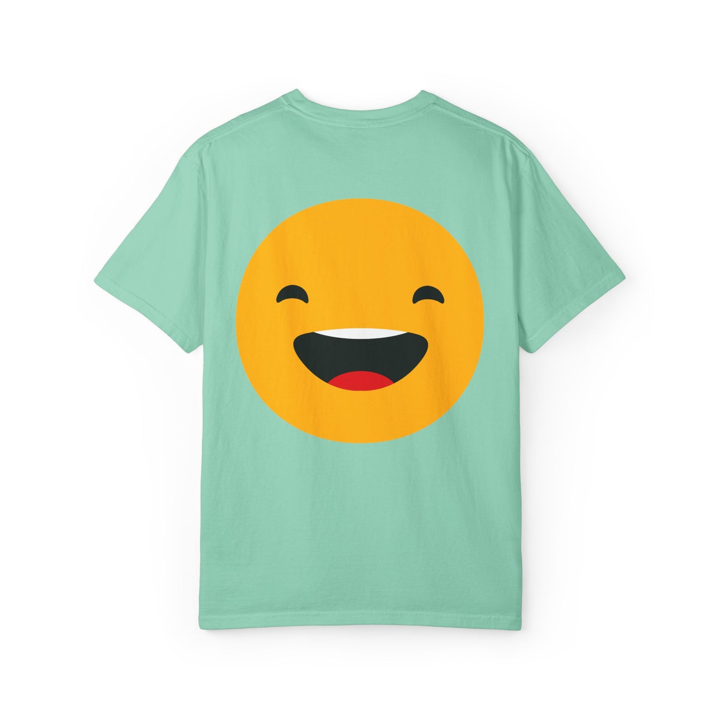 Smiley Face Unisex Garment-Dyed T-Shirt - Fun and Comfortable Casual Wear