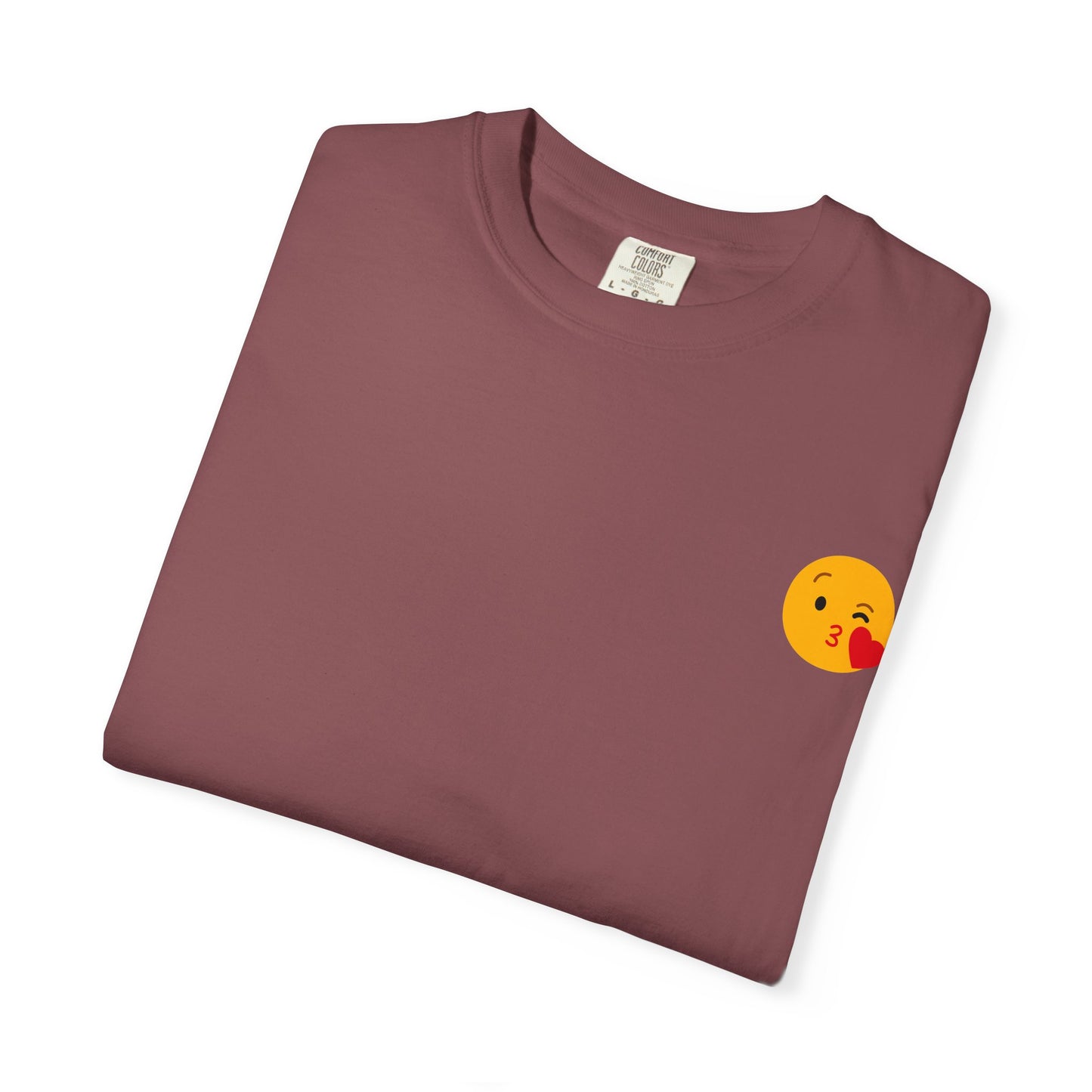 Unisex Emoji Love T-shirt - Playful Kiss & Wink Design