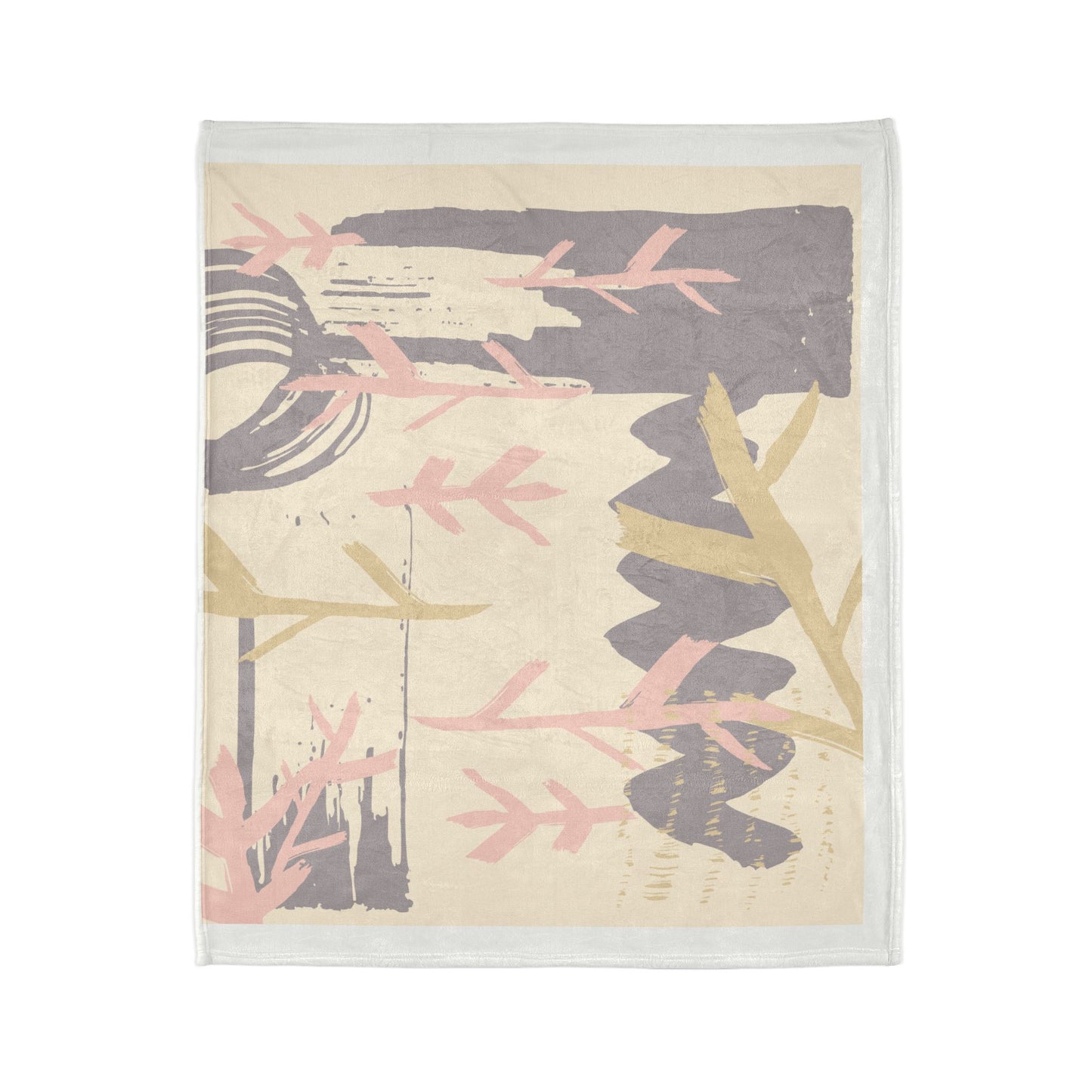 Cozy Boho Soft Polyester Blanket - Nature-Inspired Design