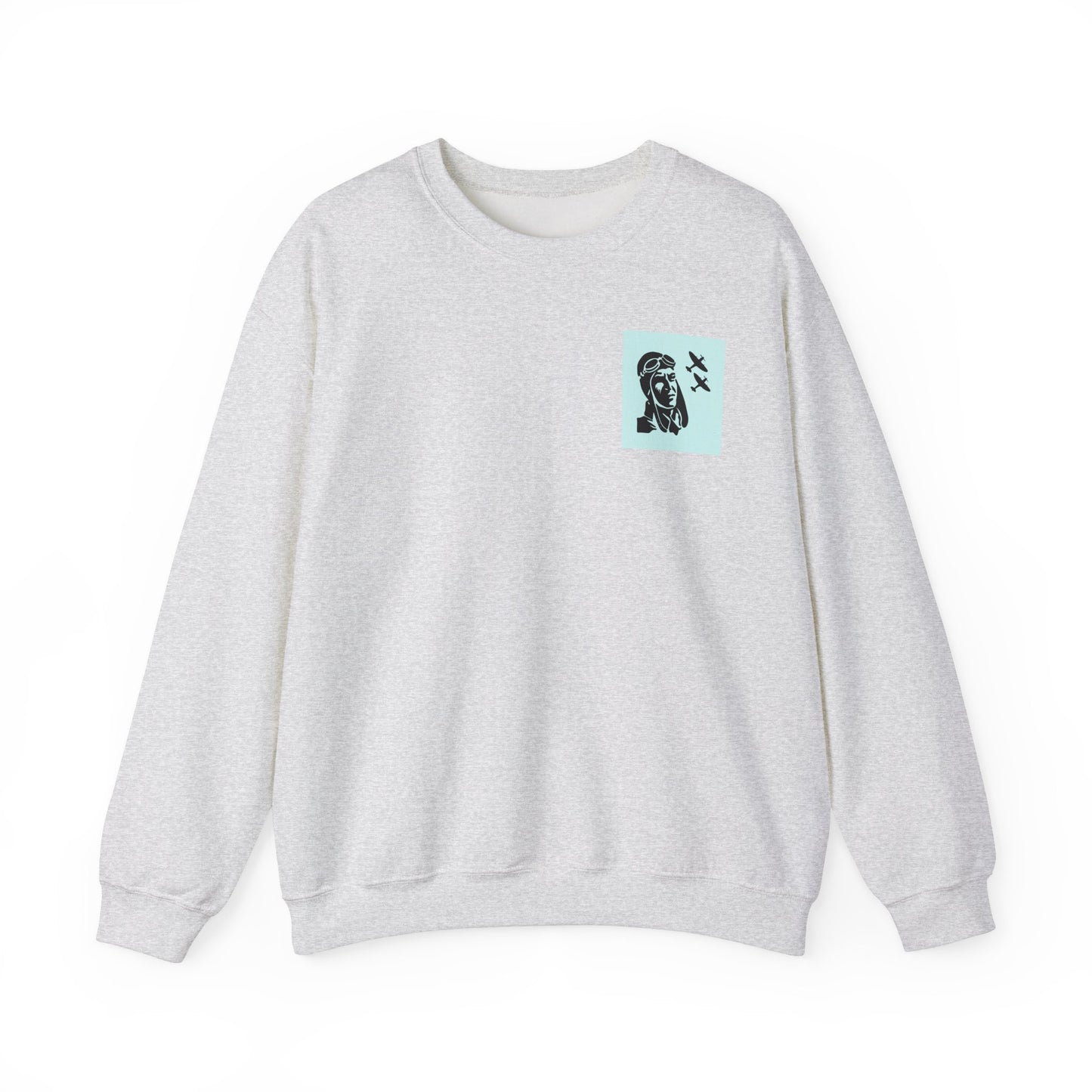 Vintage Aviator Crewneck Sweatshirt - Unisex Heavy Blend