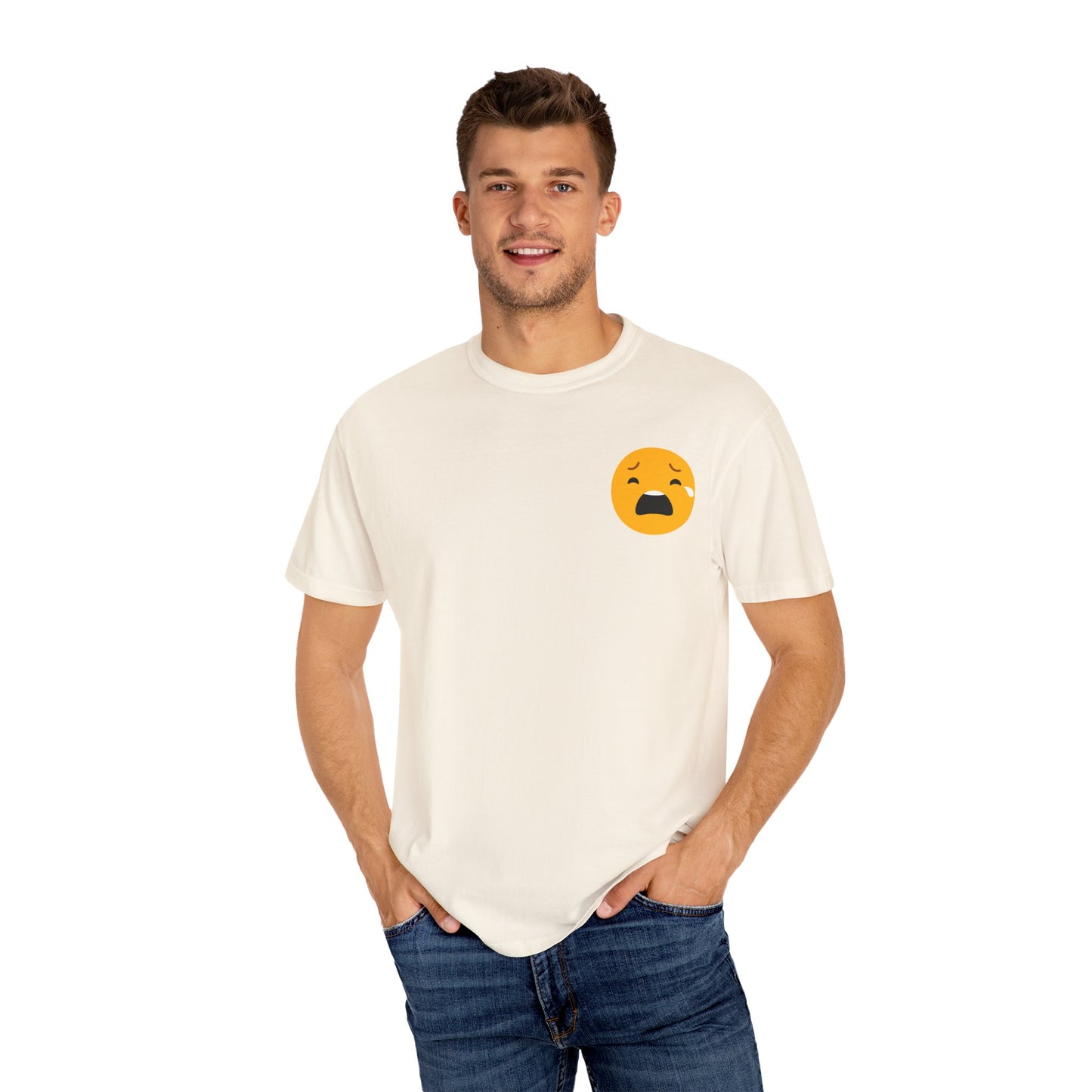Emotional Support Unisex Tee - Sad Emoji Graphic T-Shirt