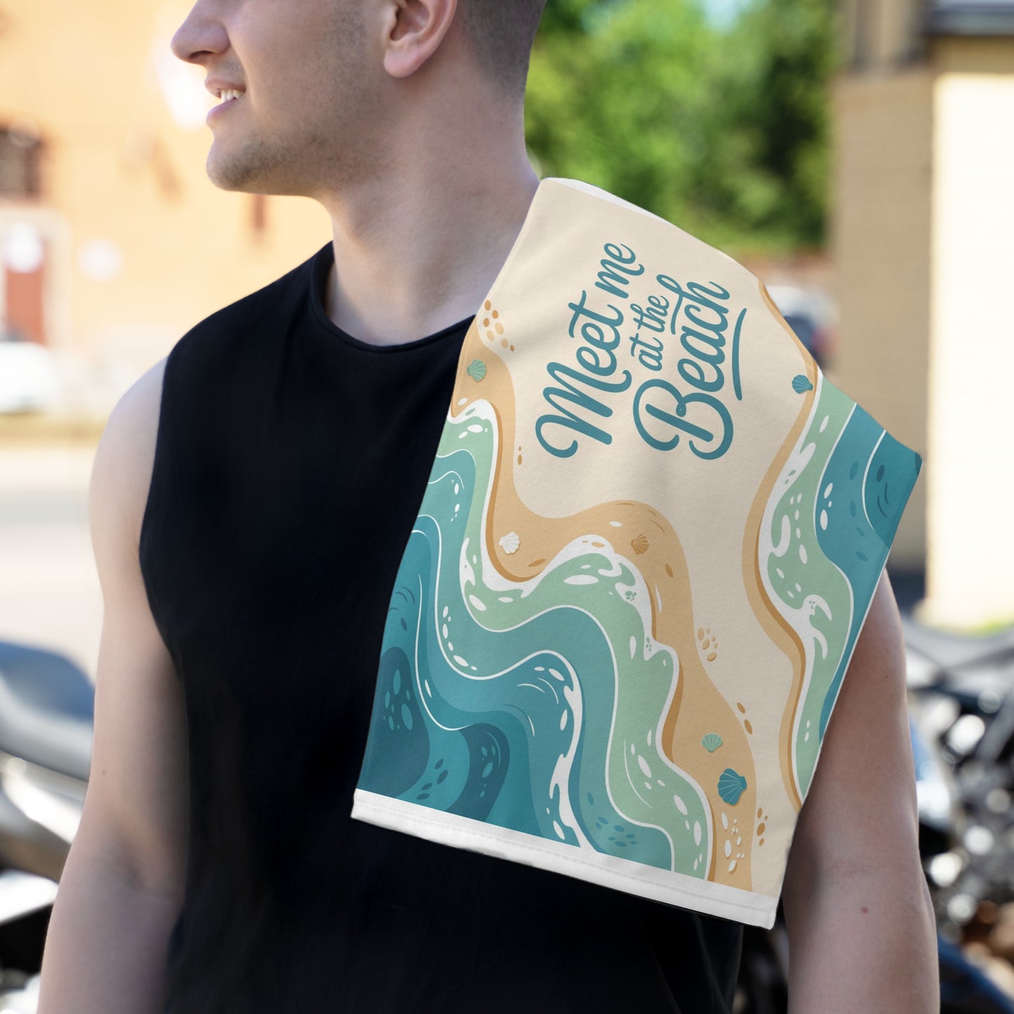 Beach Vibes Rally Towel, Summer Towel, Gift for Beach Lovers, Pool Decor, Beach Day Essentials