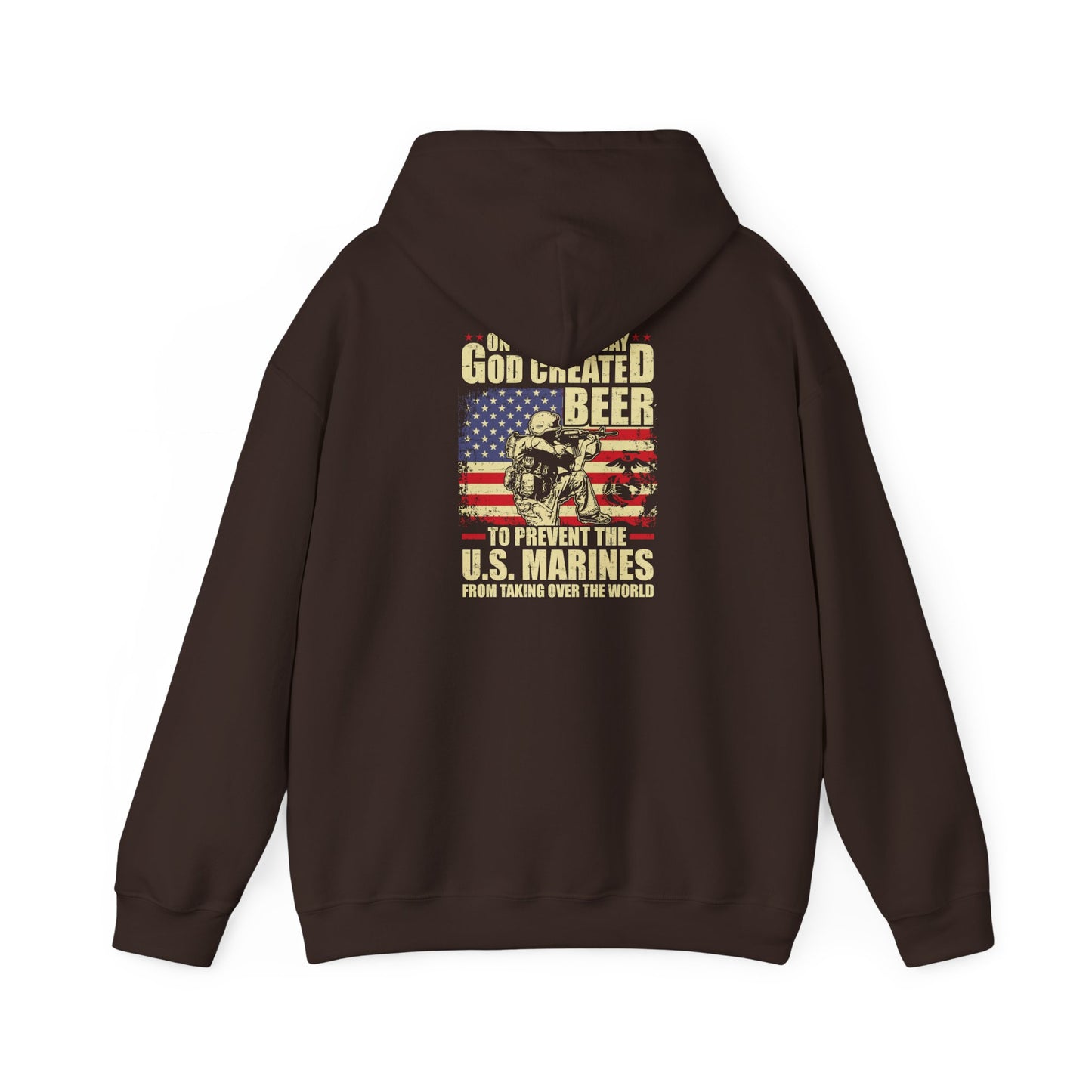 God Created Beer Hoodie, Marine Sweatshirt - Funny Drinking Gift, Unisex Pullover, Alcohol Lover, Birthday Present, Cool