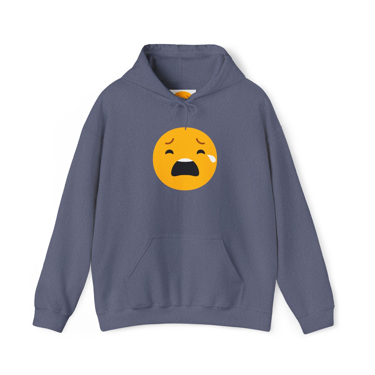 Unisex Heavy Blend™ Sad Emoji Hoodie - Cozy & Expressive Sweatshirt