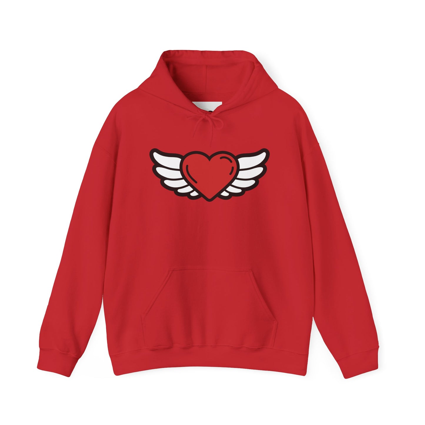 Angel Wings Heart Hoodie - Unisex Heavy Blend™ Sweatshirt for Love & Comfort