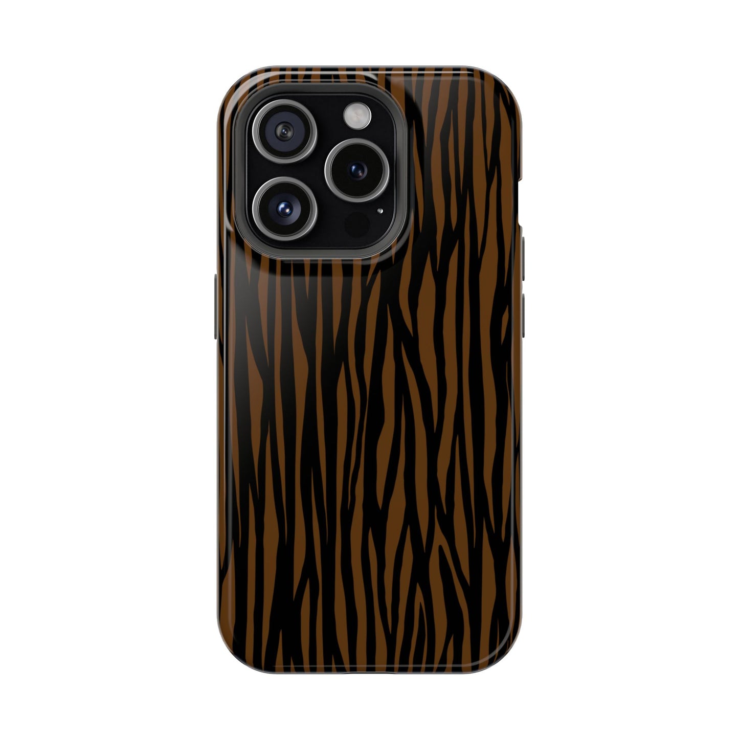 Stylish Magnetic Tough Phone Case - Bold Striped Design