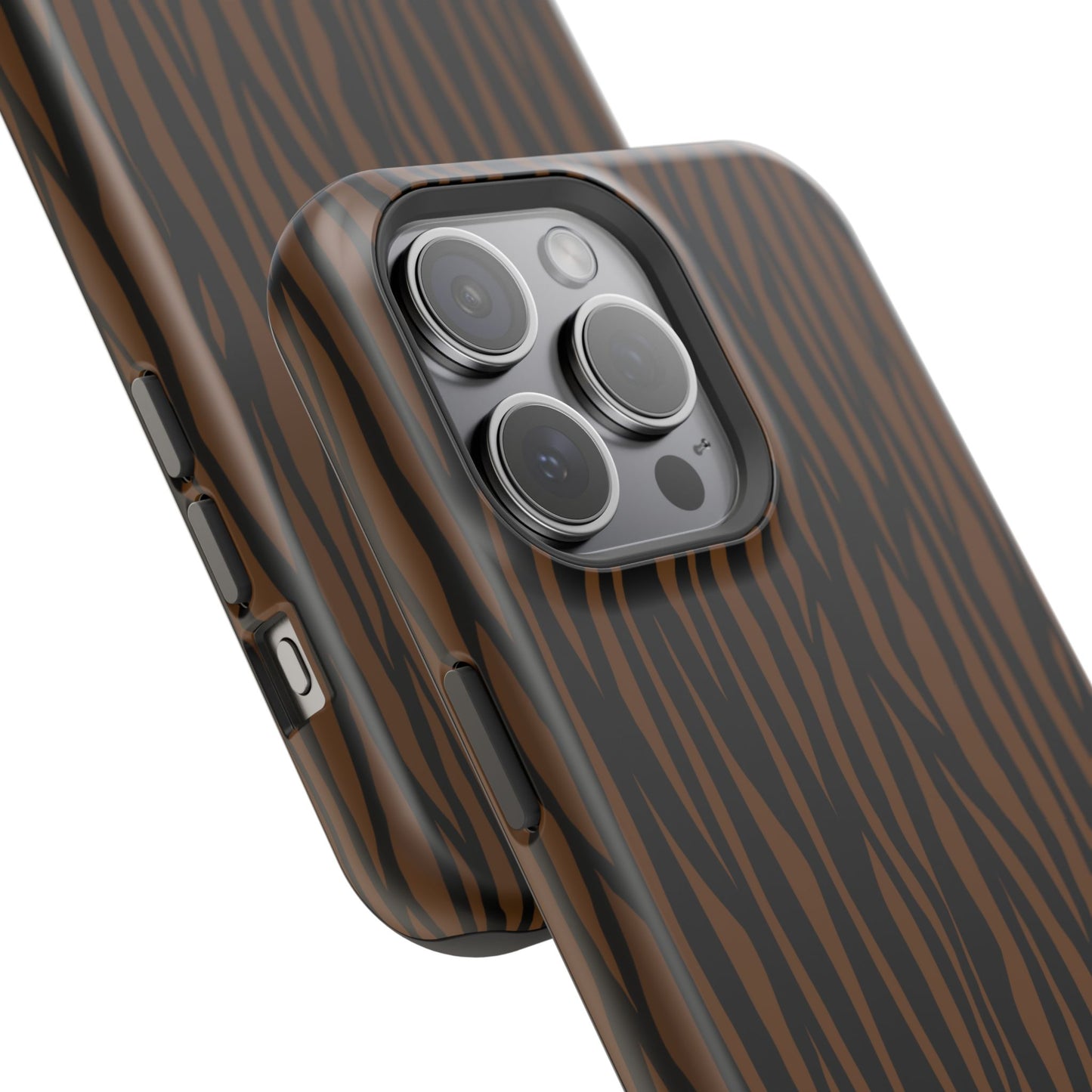 Stylish Magnetic Tough Phone Case - Bold Striped Design