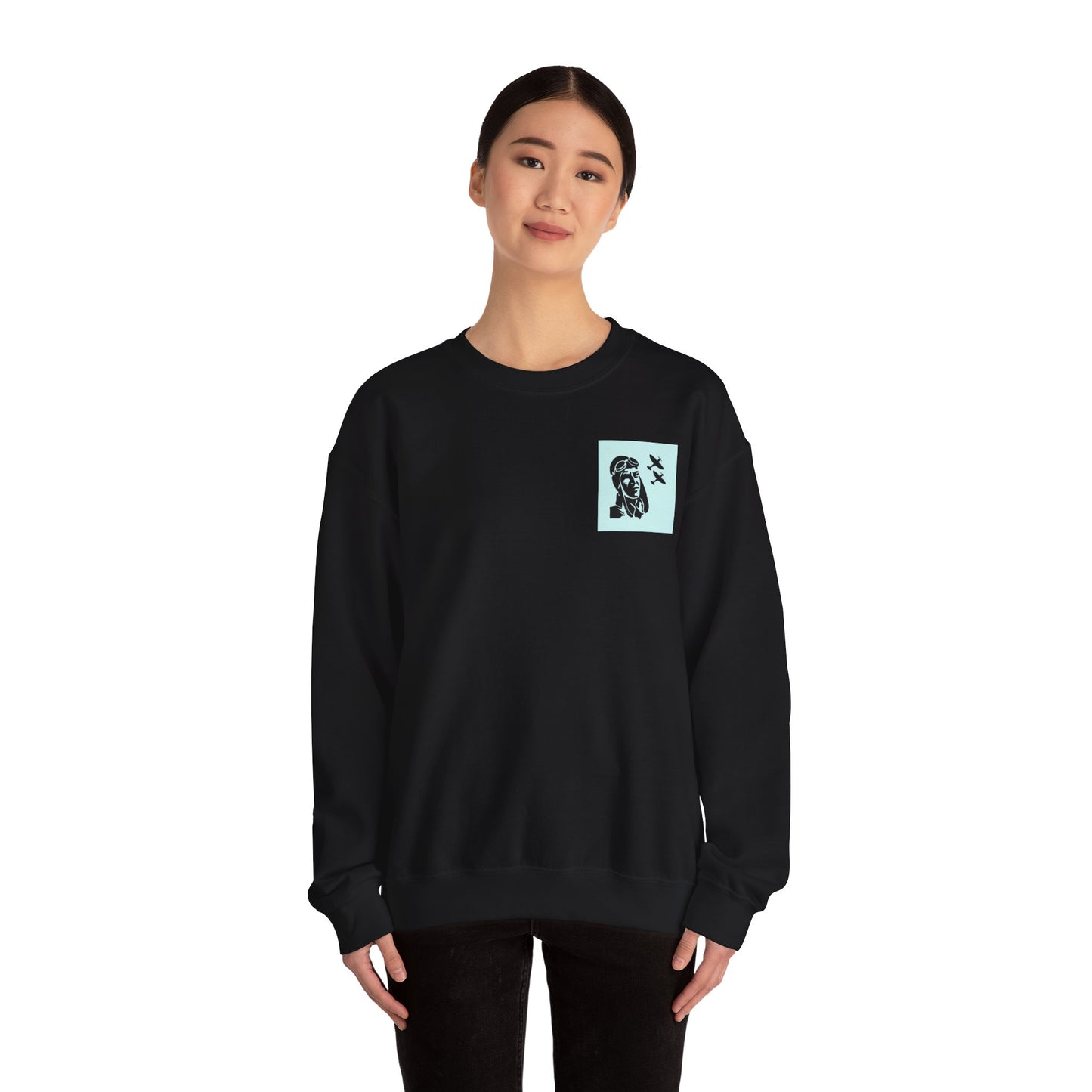 Vintage Aviator Crewneck Sweatshirt - Unisex Heavy Blend