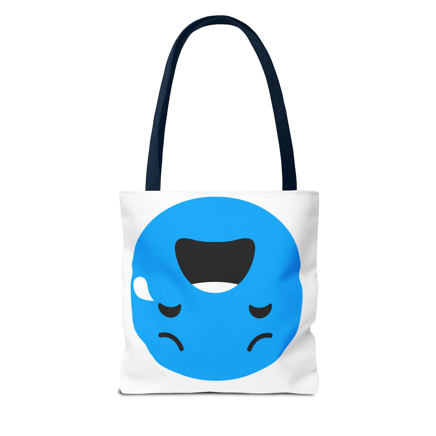 Emotional Expression Tote Bag - Cute Sad Face Design