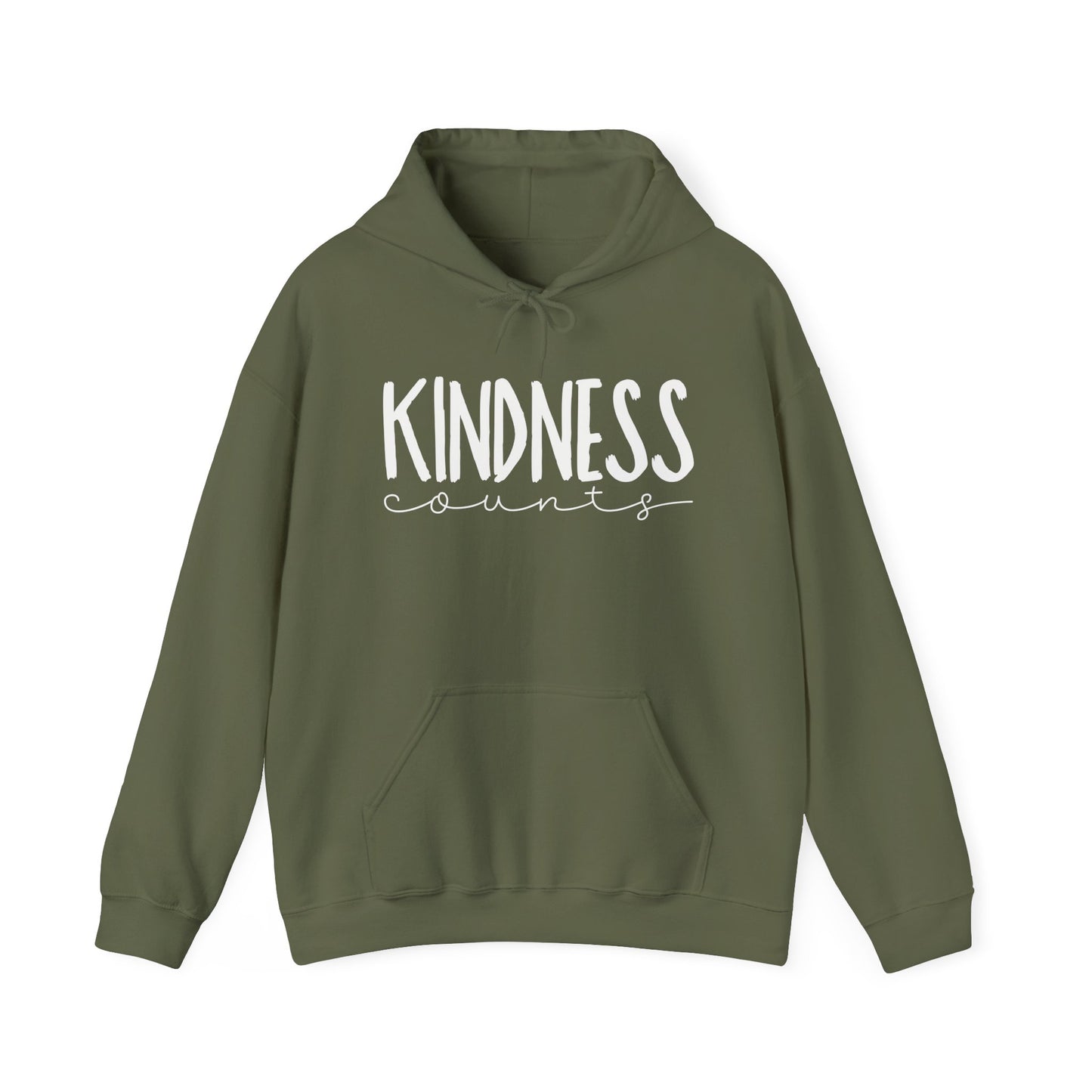 Motivational Hooded Sweatshirt - "Kindness" - Gifts for Fitness Enthusiasts, Cozy Casual Wear, Inspirational