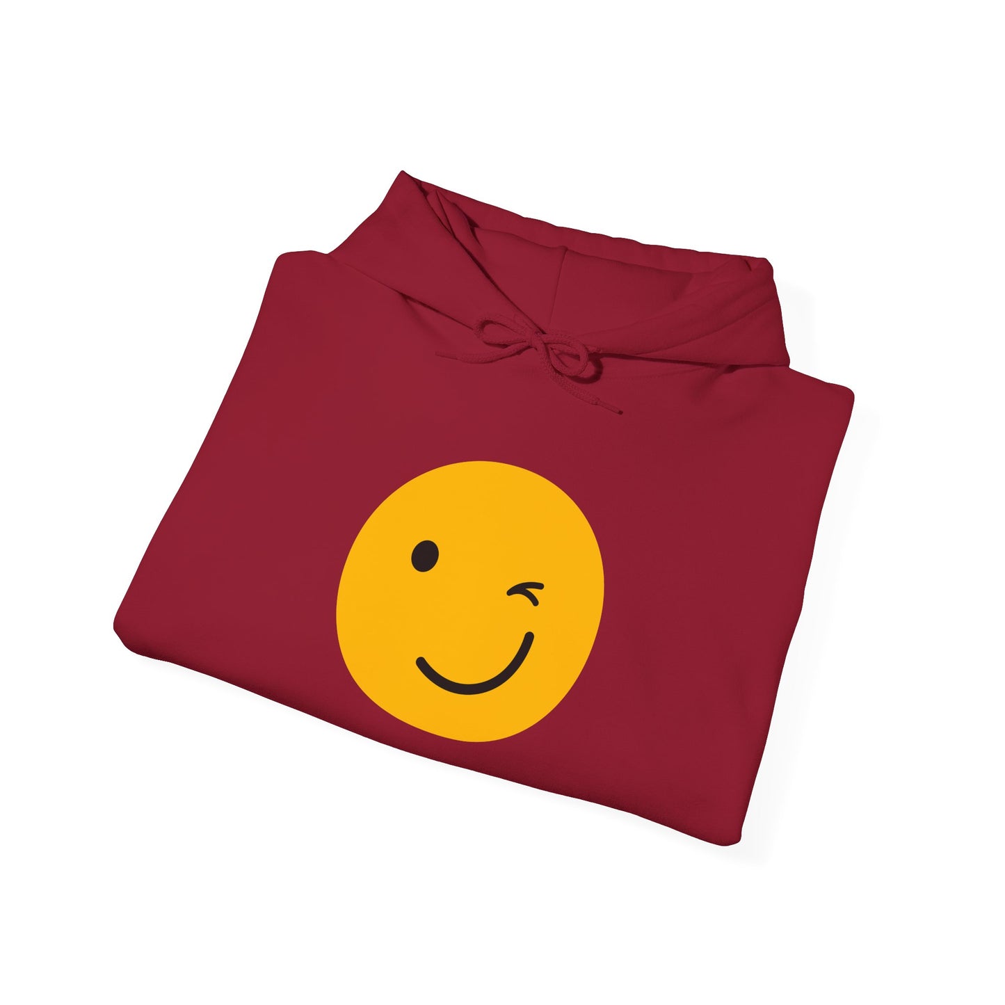 Smiley Face Unisex Hooded Sweatshirt - Fun and Cozy