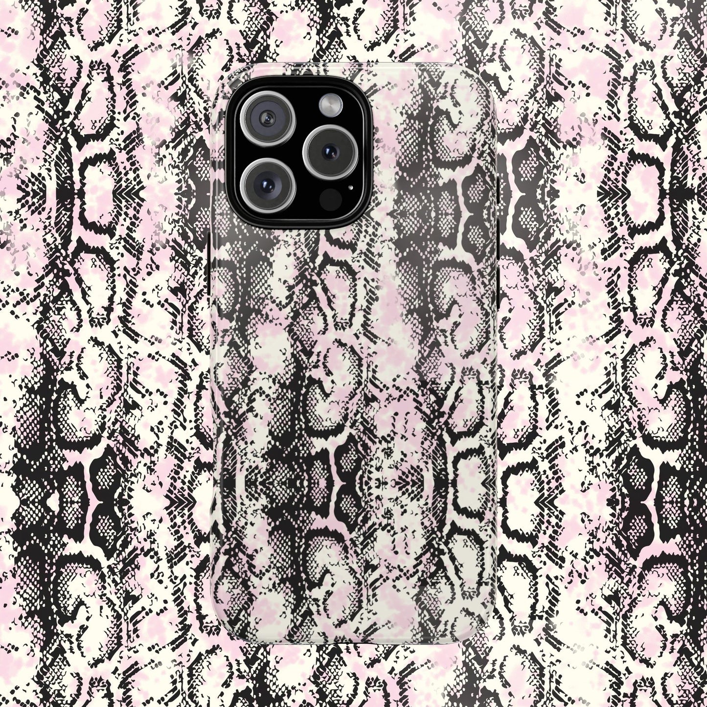 Stylish Snake Print Phone Case - Tough Protection for Trendsetters
