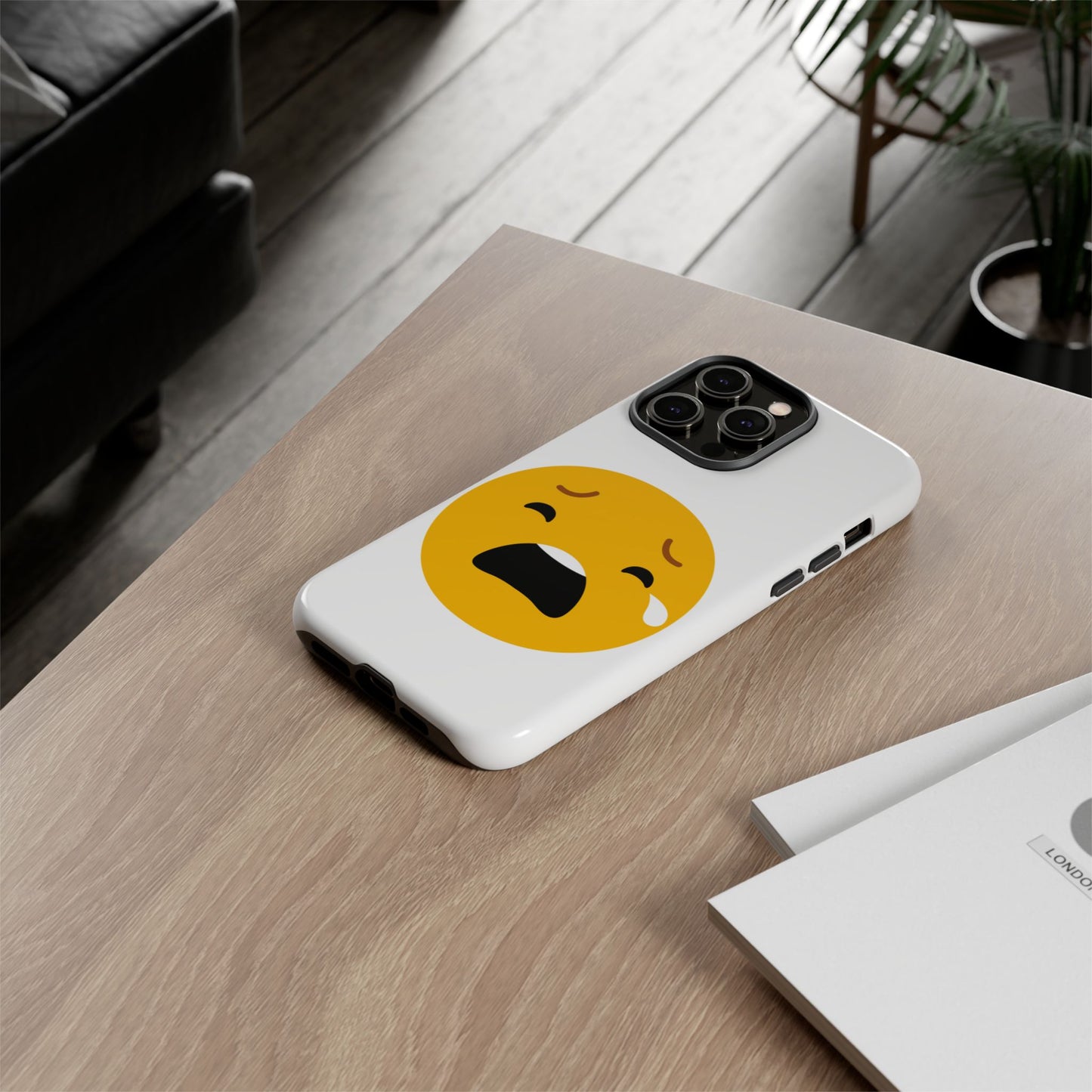 Emotional Tough Case – Sad Emoji Phone Case for Supportive Gifts