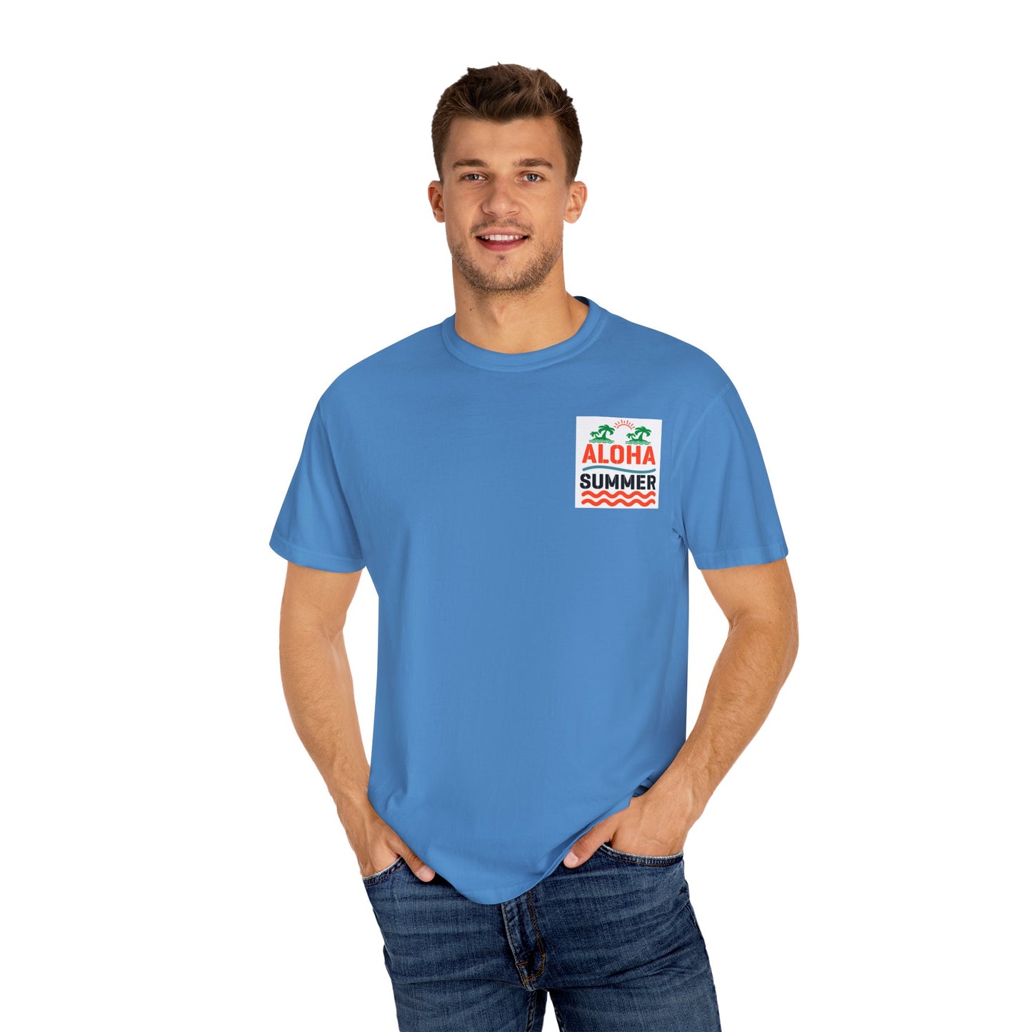 Aloha Summer Unisex T-Shirt, Beach Shirt, Vacation Tee, Summer Apparel, Tropical Graphic Tee, iconic Waikiki Beach Maui ,Oahu