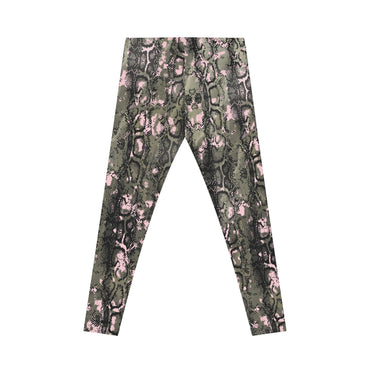 Stylish Snake Print Leggings for Women - Casual Comfort and Trendy Vibes