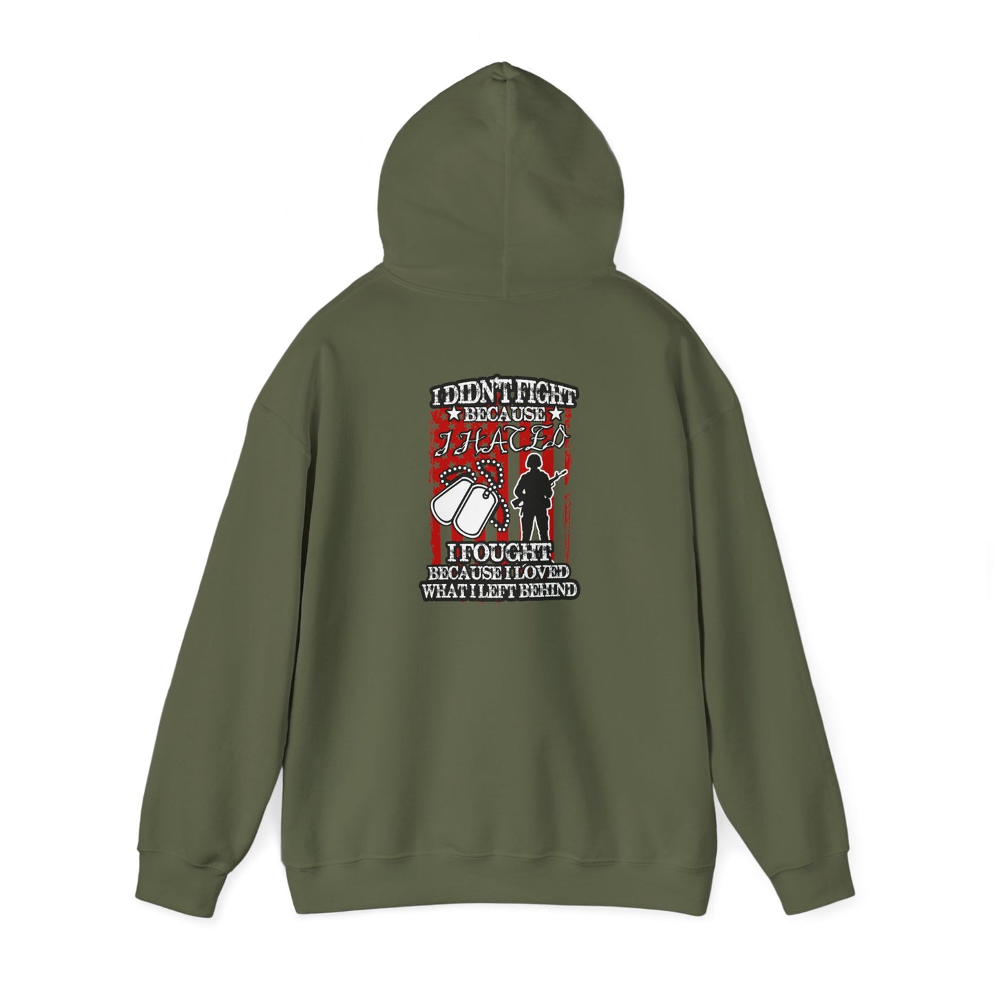 Military Supporter Hoodie, Patriotic Sweatshirt, Independence Day Gift, Veteran Clothing, USA Flag Apparel