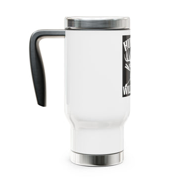 Hunting Wild Deer Travel Mug - 14oz Stainless Steel with Handle