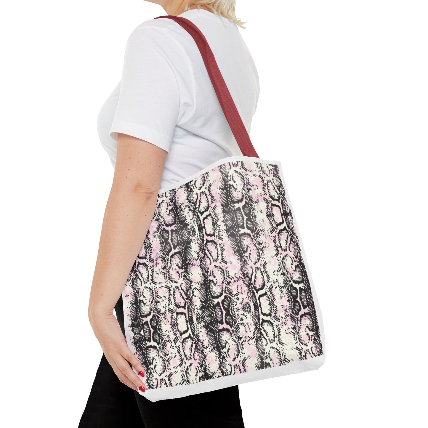Elegant Python Print Tote Bag - Stylish and Trendy Carryall for Everyday Use