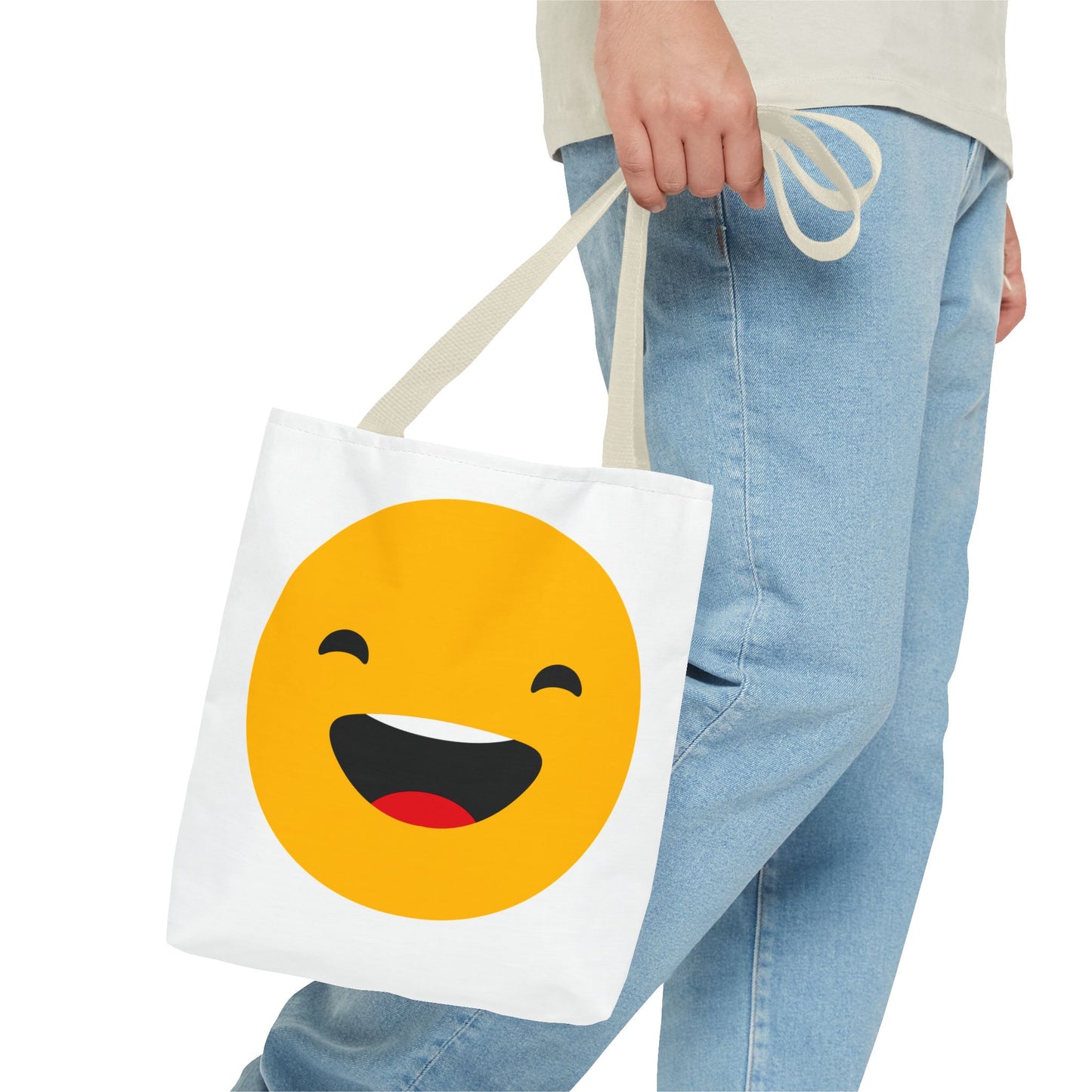Smiley Face Tote Bag - Fun and Cheerful Reusable Shopping Bag