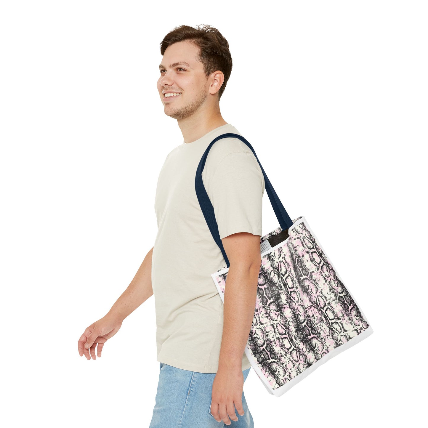 Elegant Python Print Tote Bag - Stylish and Trendy Carryall for Everyday Use