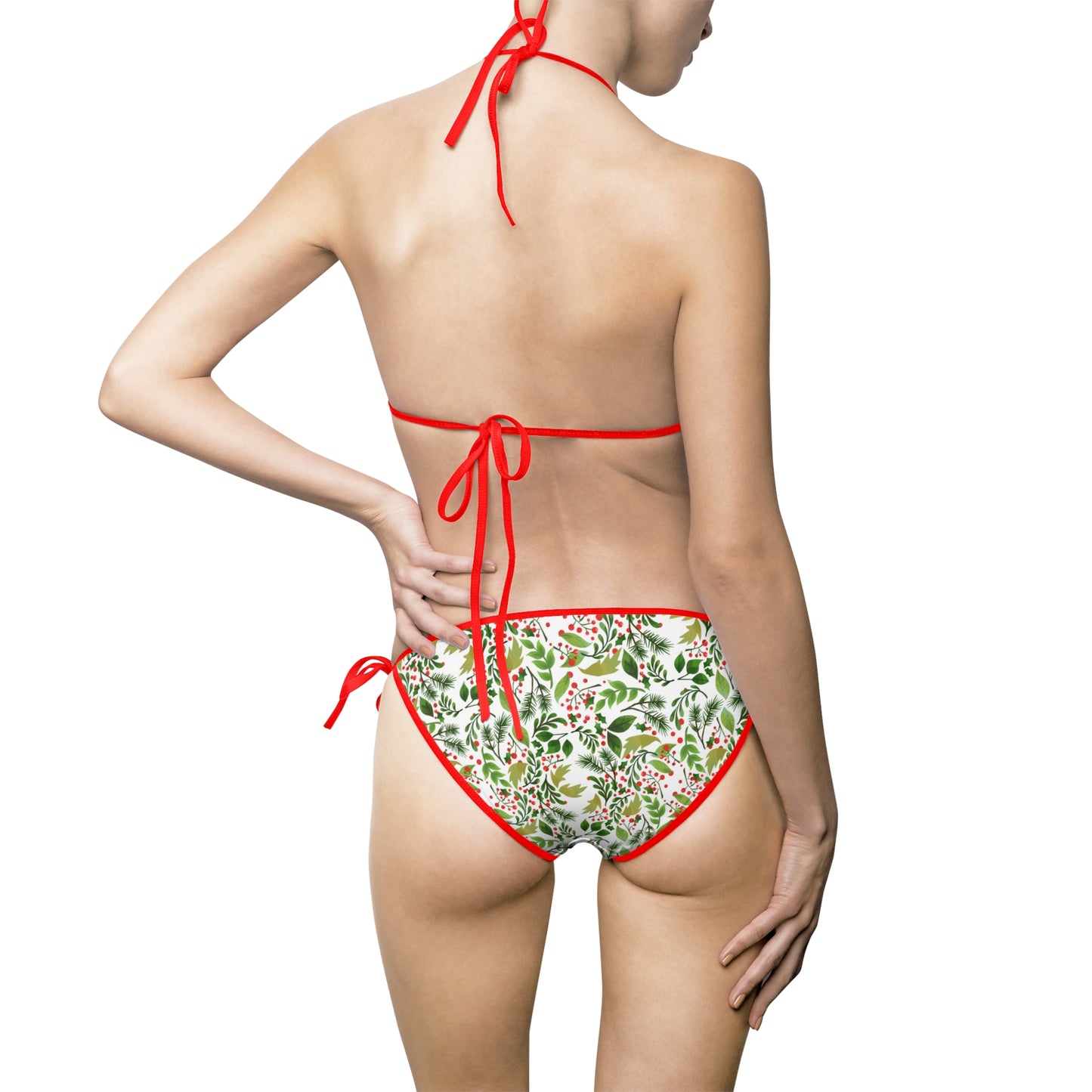 Floral Women's Bikini Swimsuit - Trendy Floral Triangle Swimwear for Beach Days