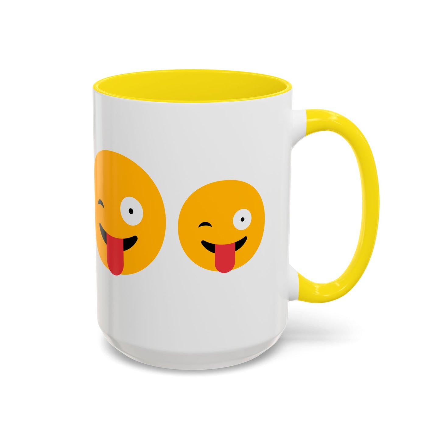 Playful Emoji Coffee Mug | Fun Yellow Faces 11oz & 15oz