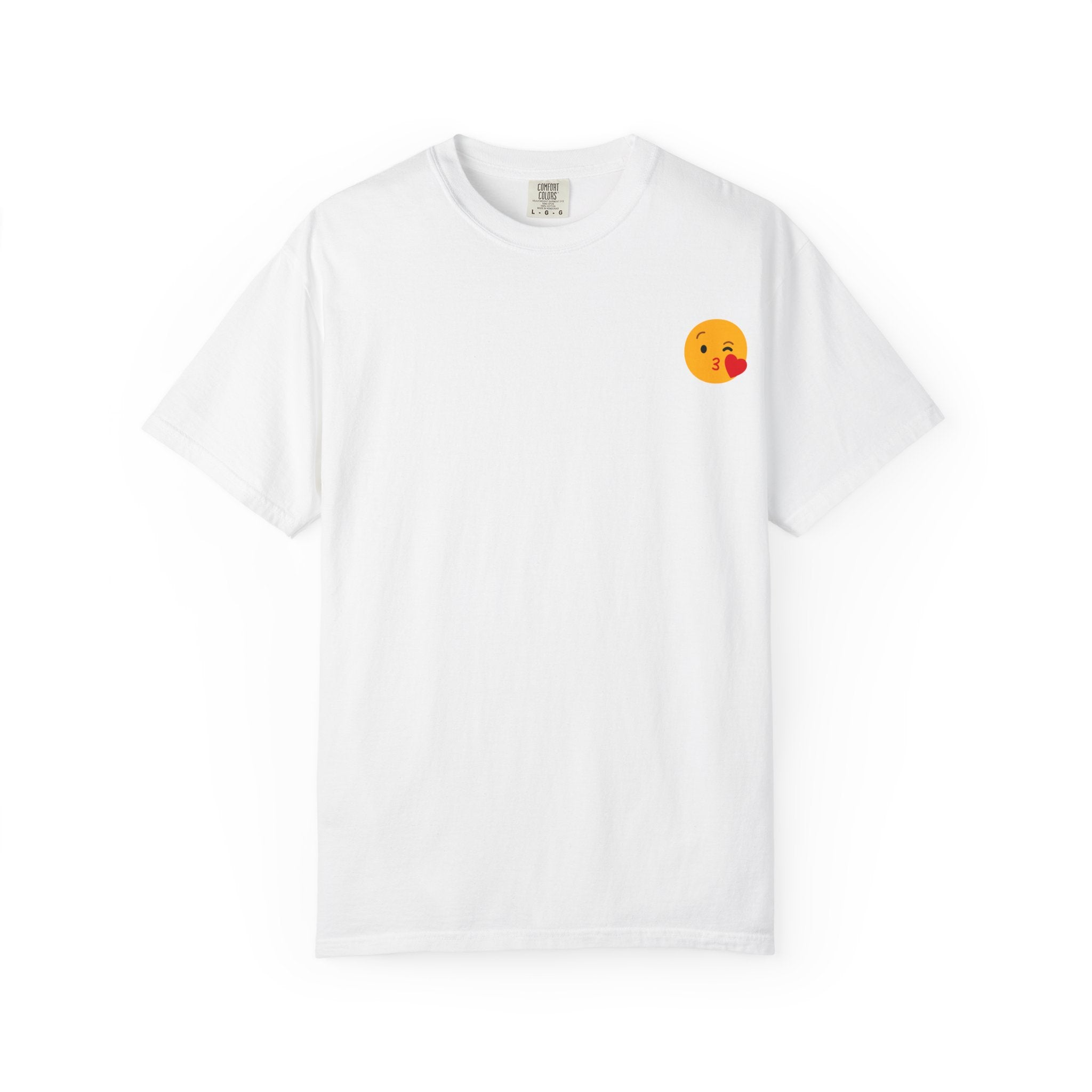 Unisex Emoji Love T-shirt - Playful Kiss & Wink Design