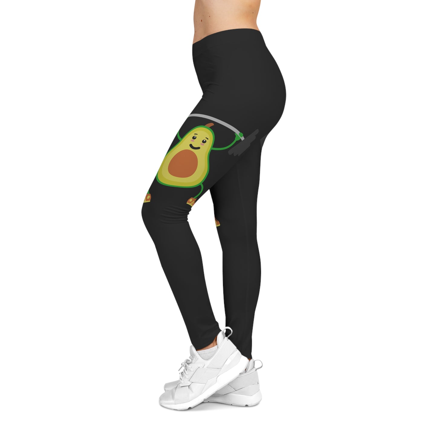 Fun Avocado Fitness Leggings - Women's Casual Leggings, Workout Tights, Athletic Apparel, Exercise Pants, Gift for Gym Lovers