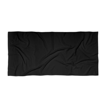 Elegant Black Beach Towel - Quick Dry Fabric for Sunbathing & Poolside Relaxation