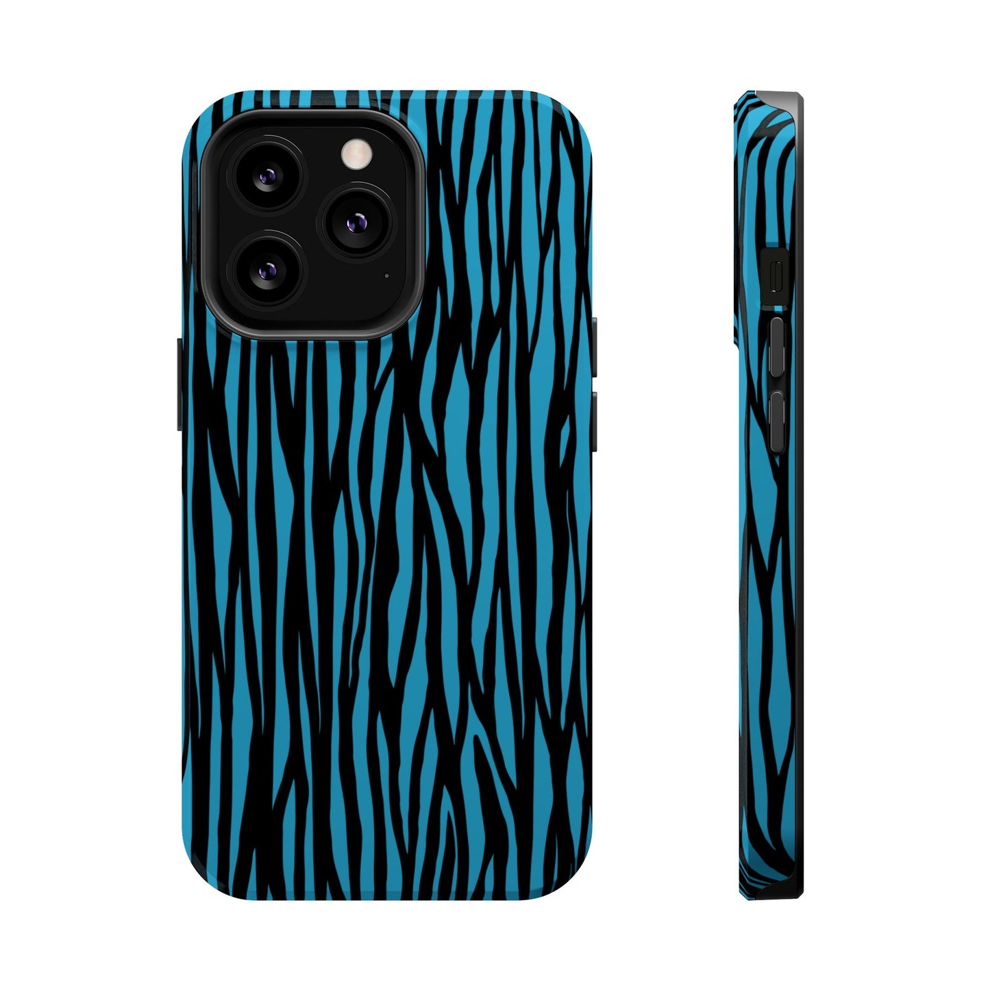 Zebra Print Magnetic Tough Case for iPhone - Durable & Stylish Phone Protection