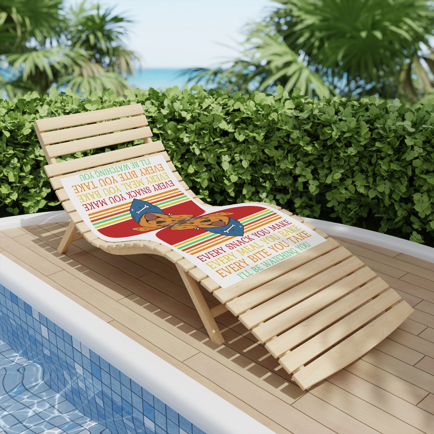 Fun Dog-Themed Beach Towel - Perfect for Pet Lovers and Summer Days