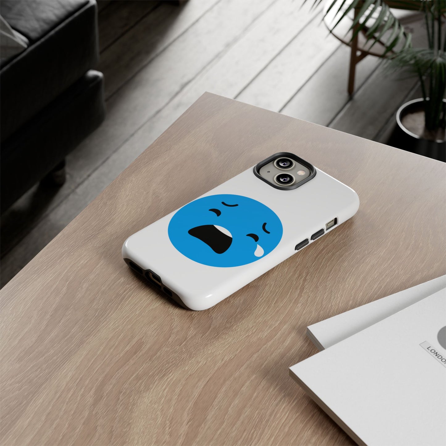 Funny Sad Face Phone Case - Tough and Stylish