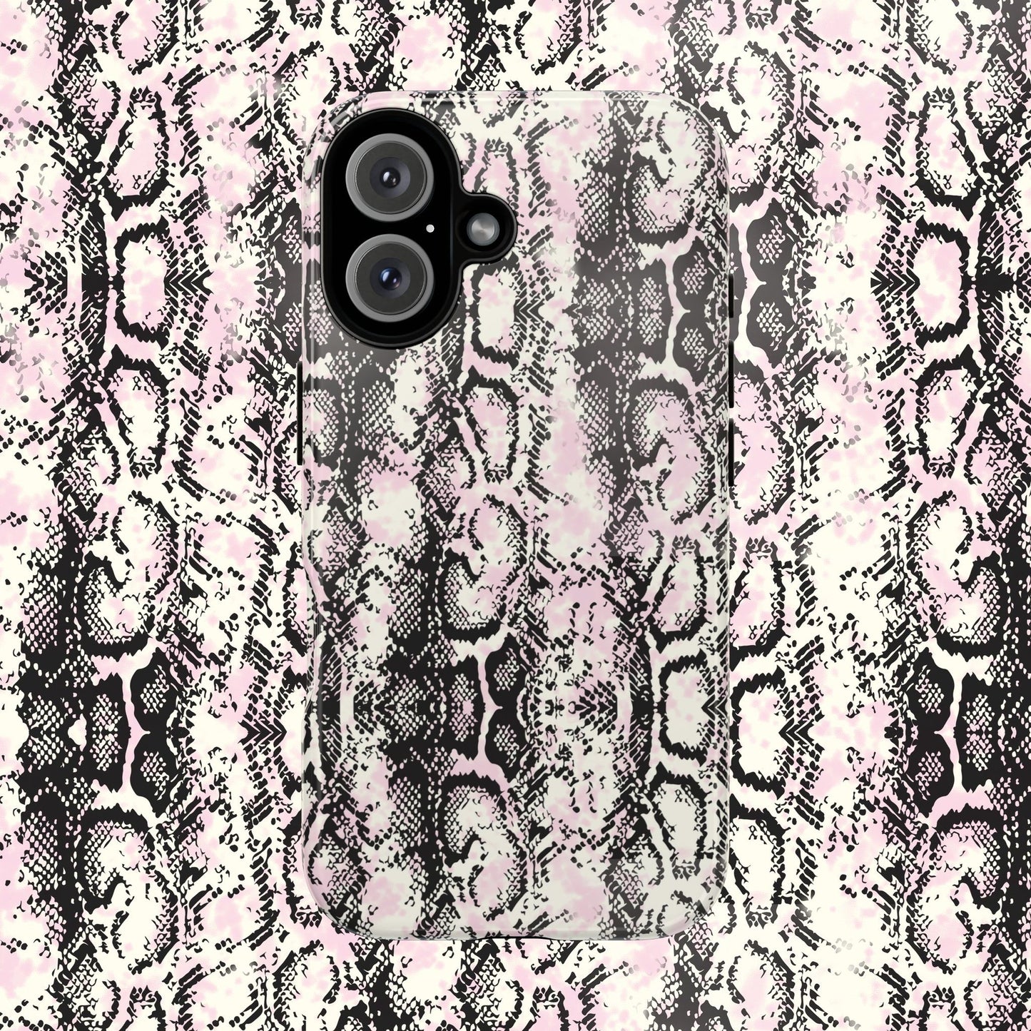 Stylish Snake Print Phone Case - Tough Protection for Trendsetters