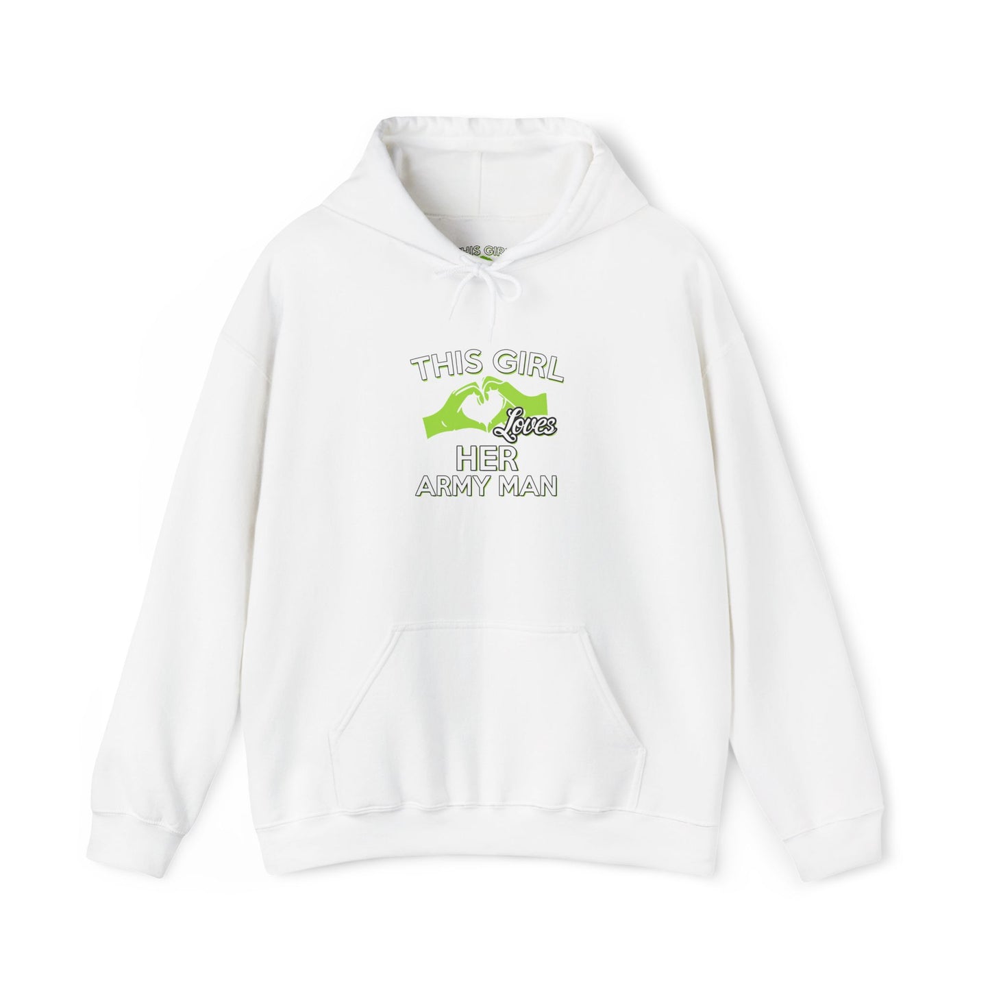 This Girl Loves Her Army Man Hoodie, Military Sweatshirt, Unisex Army Merchandise, Gifts for Military Spouses, Patriotic