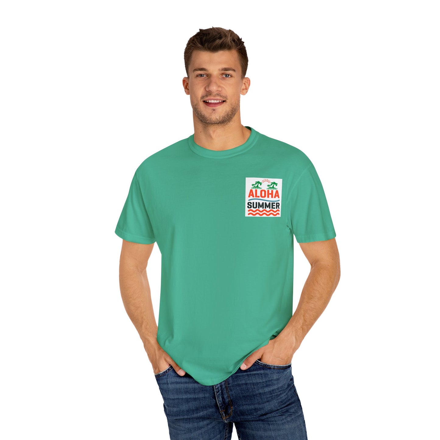 Aloha Summer Unisex T-Shirt, Beach Shirt, Vacation Tee, Summer Apparel, Tropical Graphic Tee, iconic Waikiki Beach Maui ,Oahu