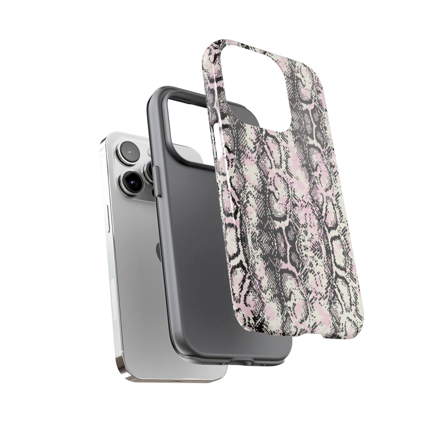 Stylish Snake Print Phone Case – Trendy Design, Tough Protection Make a bold fashion statement while keeping your phone safe with this sleek and durable snake print case.