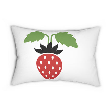 Cute Strawberry Lumbar Pillow - Cozy Home Decor