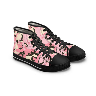 Trendy Women's Pink Camo High Top Sneakers