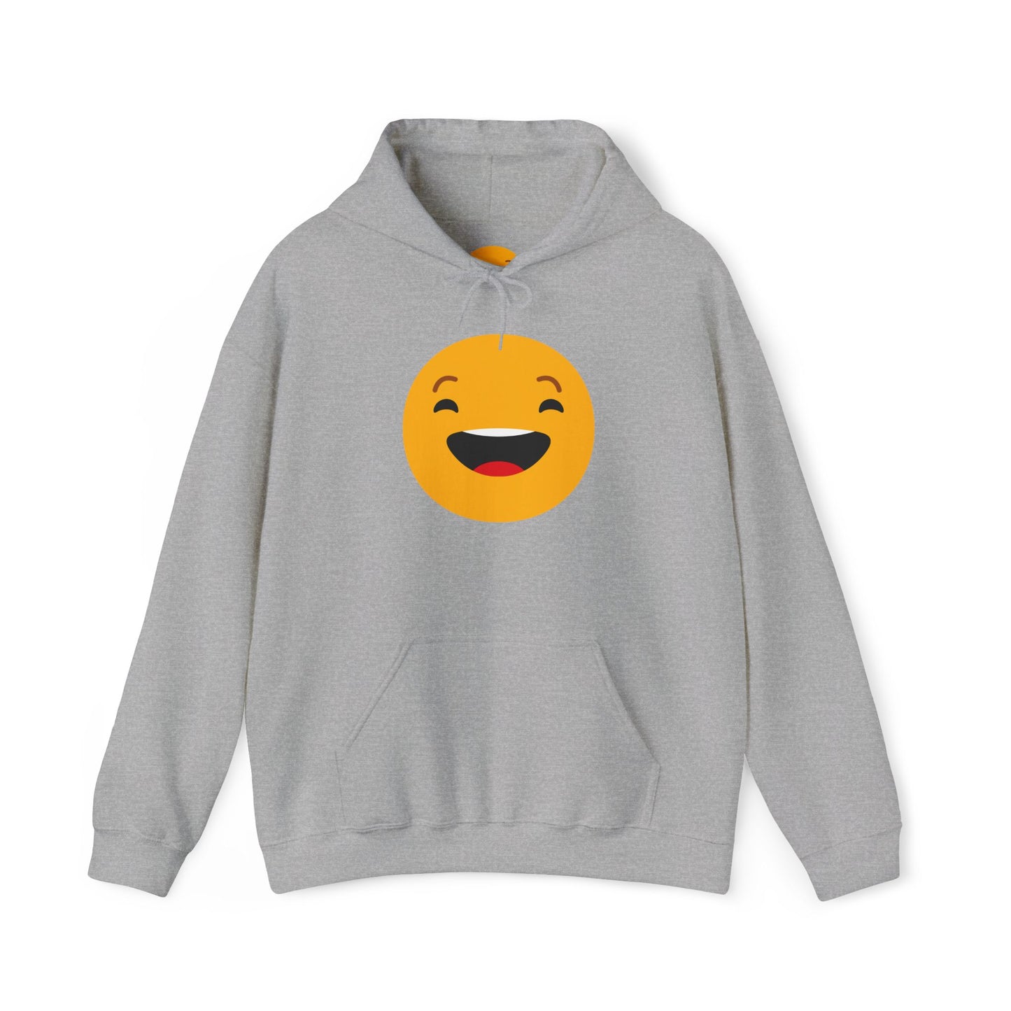 Funny Smile Emoji Hoodie - Unisex Heavy Blend™ Sweatshirt for Everyday Comfort
